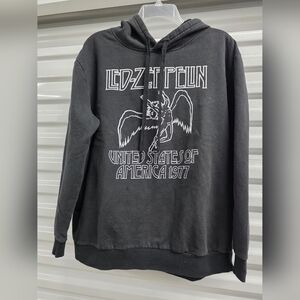Led Zeppellin Black Graphic Hoodie